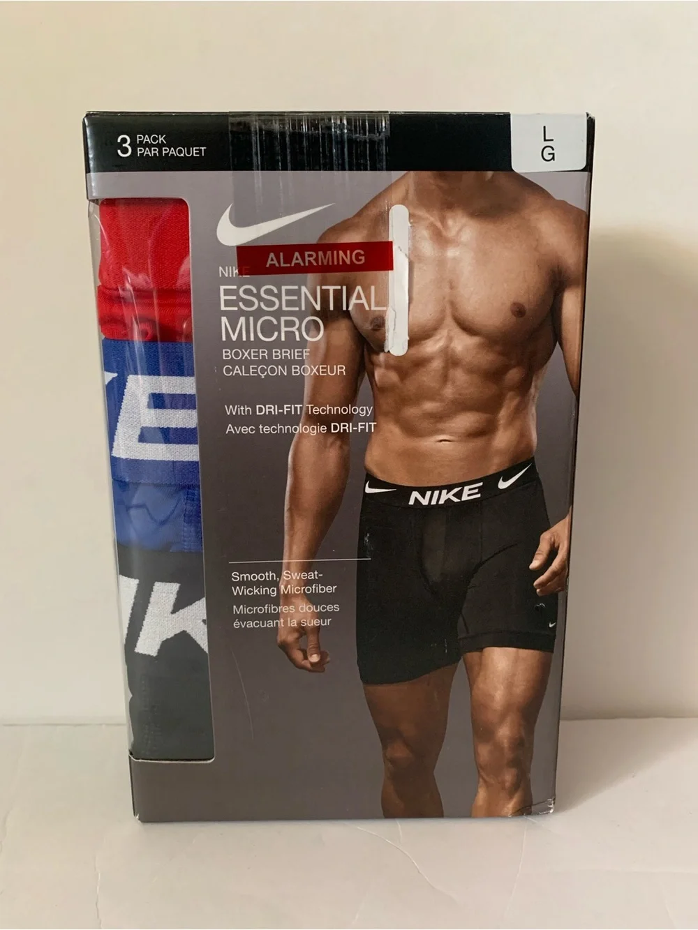 NIB. NIKE Men’s Dri-Fit 3 Pack Stretch Boxer Briefs